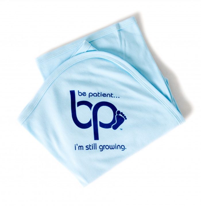 Logo Blanket - Blue/Blue Print