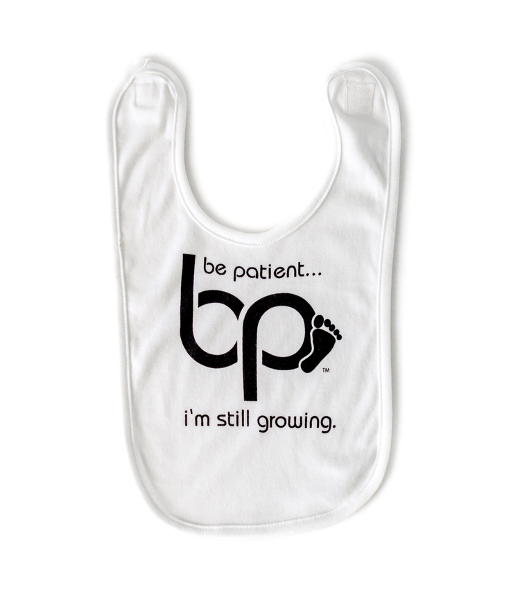 Logo Bib - White / Black Print