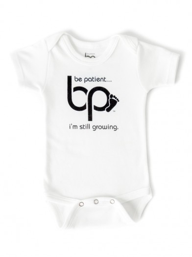 Logo Onesie - White / Black Print