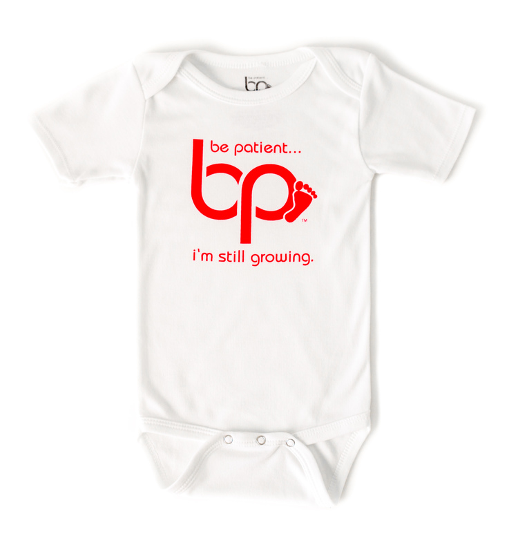 Logo Onesie - White / Red Print